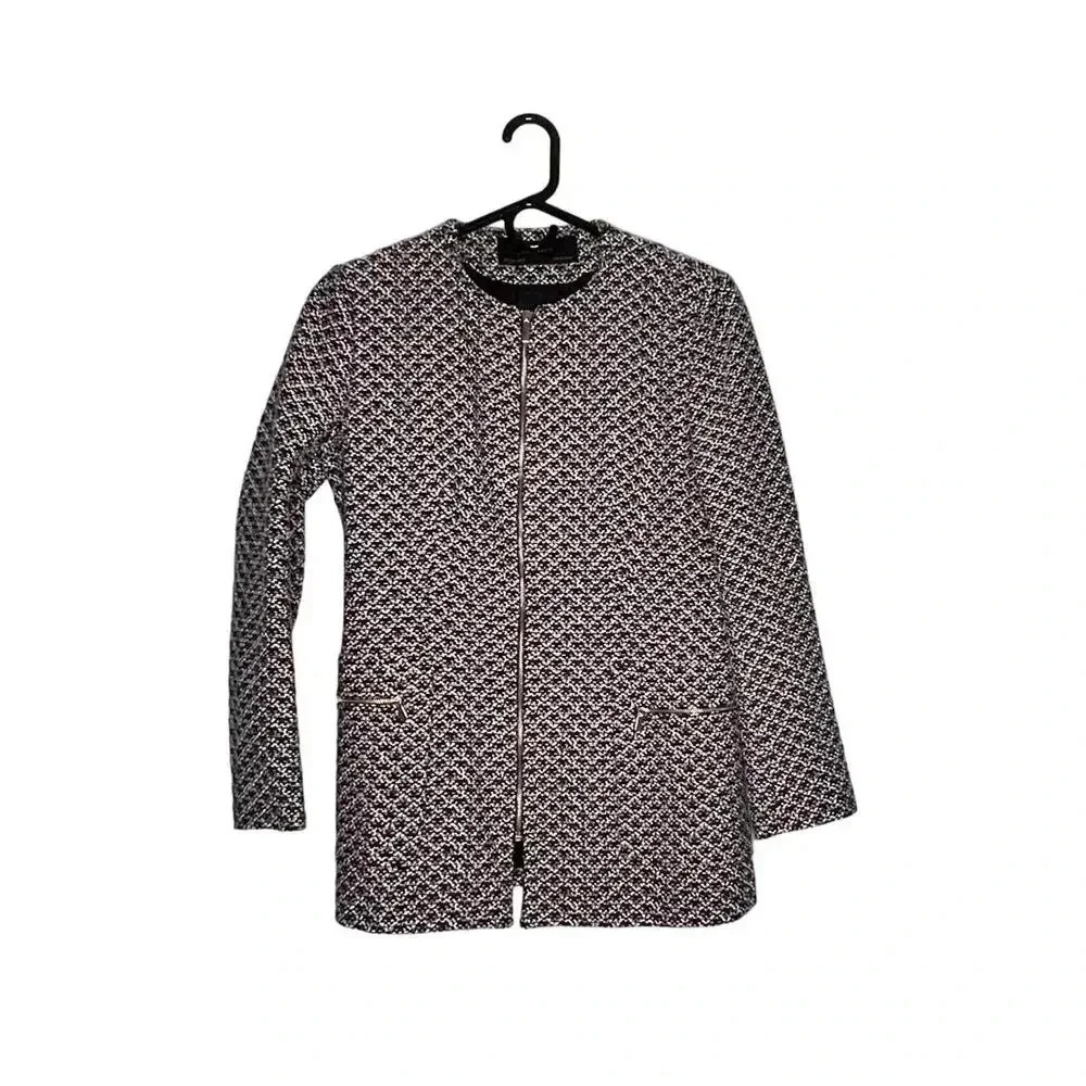 Zara ‎ Basics Textured  Coat Size L